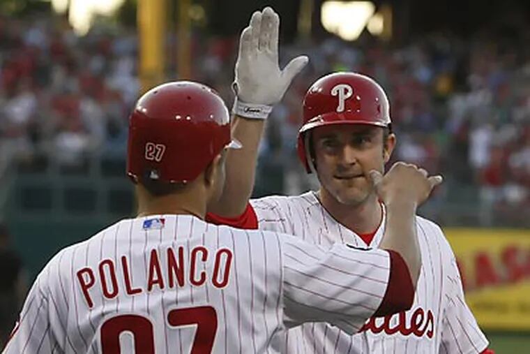 Chase Utley and Placido Polanco will head to New York today for second opinions on their injuries. (Ron Cortes / Staff Photographer)