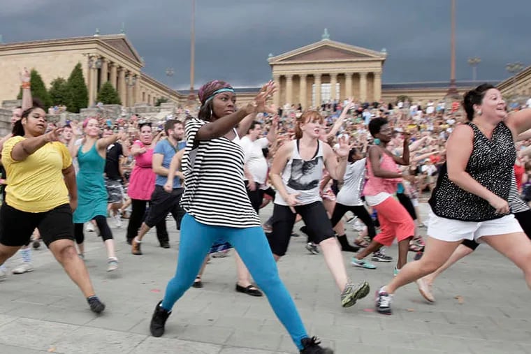 A mass dance number in front of the Art Museum kicked off 2012’s Live Arts Festival/Philly Fringe. File