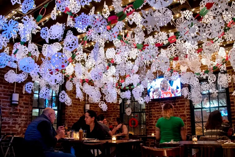 Jose Pistola's bar is decorated Dec. 15 2019 as the date of the 5th annual Jose Pistola’s Christmas Smackdown Bar Crawl approaches. Center City bars will be pitted against each other in a heated decorating contest that includes over-the-top entertainment, like a human Elf on the Shelf. It's judged by a panel of Jewish beer reps who declare the ultimate winner.