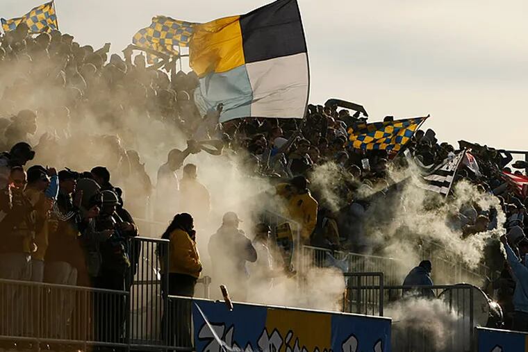 The Union's home opener will be played on the first weekend of the MLS season for the first time in team history. (File photo)