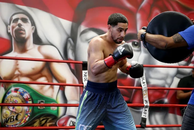 Danny Garcia trains for a fight last summer.