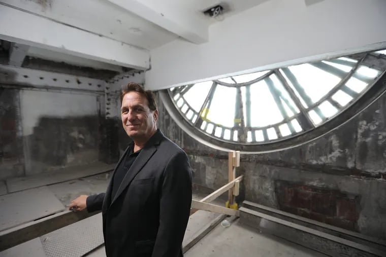 Bart Blatstein inside the clock tower in the Philadelphia Inquirer and Daily News building at 400 N. Broad St.