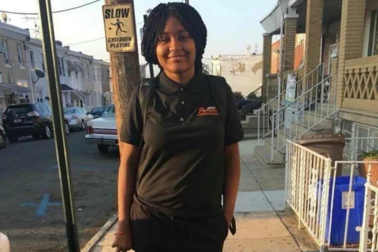 Sandrea Williams, 17, was shot and killed on Friday, May 11, 2018, in West Philly.