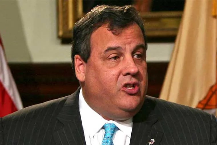 Gov. Christie said: "Everybody who works and makes up to $400,000 would be getting a tax cut under this plan." (Associated Press)