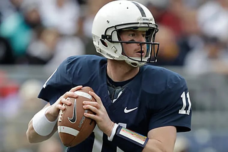 Matt McGloin was one of only a few Penn State players who made any public comments Monday. (Gene J. Puskar/AP file photo)
