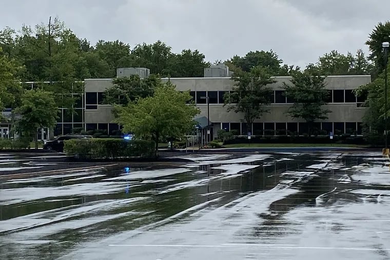 A double shooting occurred inside a medical facility inside this office building at 15000 Midlantic Drive in Mount Laurel, N.J., just before 1 p.m. Friday, July 24, 2020.