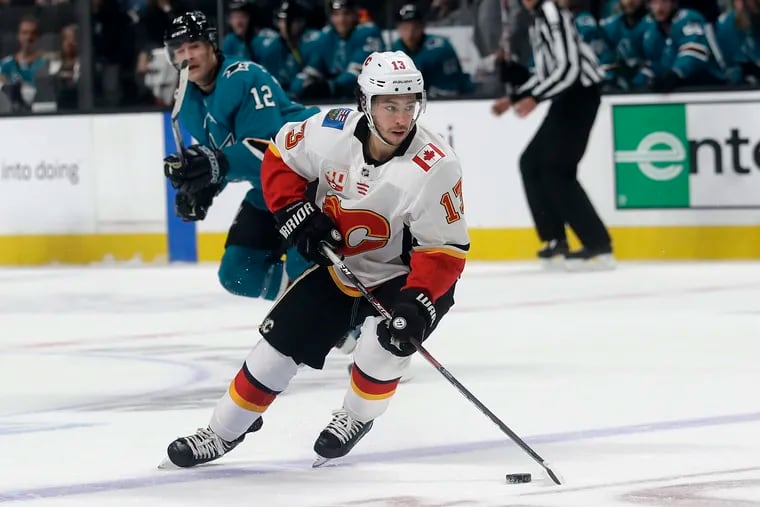 Will the Calgary Flames trade left winger Johnny Gaudreau (13)?