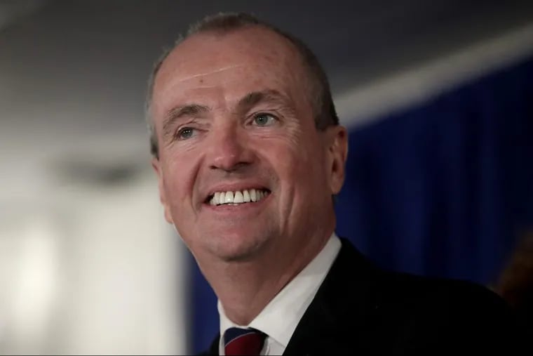 New Jersey Gov. Phil Murphy in a January 2018 photo prior to signing his first executive order.