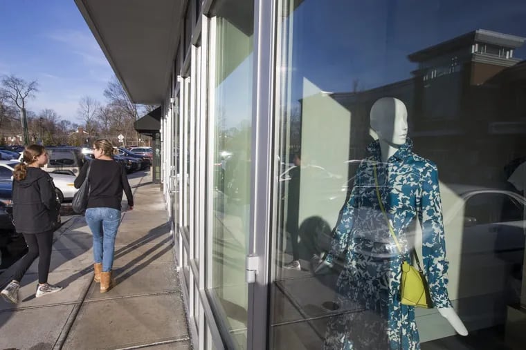Bryn Mawr Village is an example of a shopping center that incorporated &quot;Lifestyling&amp;quot with its retail roster; – putting in tenants that customers most want and need. A storefront window in the store, Kirna Zabete,