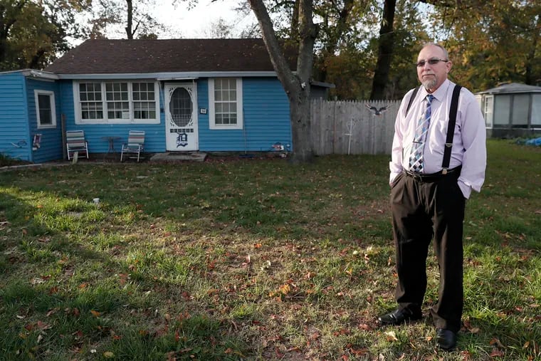 Edward Durr outside of his home in Repaupo, N.J. Durr, a Republican, defeated N.J. Senate President Steve Sweeney in the general election.