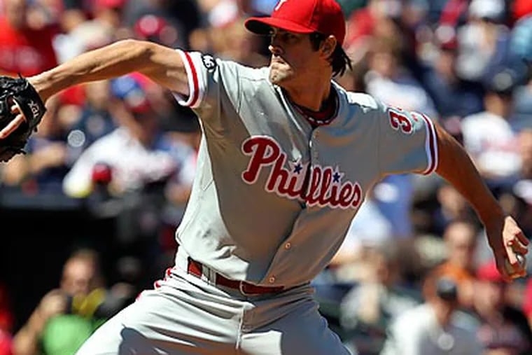 Cole Hamels, who finished the regular season with a 3.06 ERA, will have to wait until Game 3 to get a start. (John Bazemore/AP)