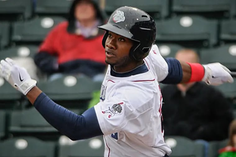 One by one, the reasons for keeping outfielder Domonic Brown in the minors have disappeared. (Ron Tarver/Staff file photo)