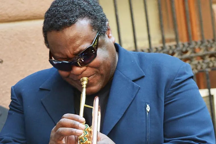Wallace Roney performs at New York City Landmarks Preservation Commission Medallion Ceremony for Miles Davis in 2013 in New York City.