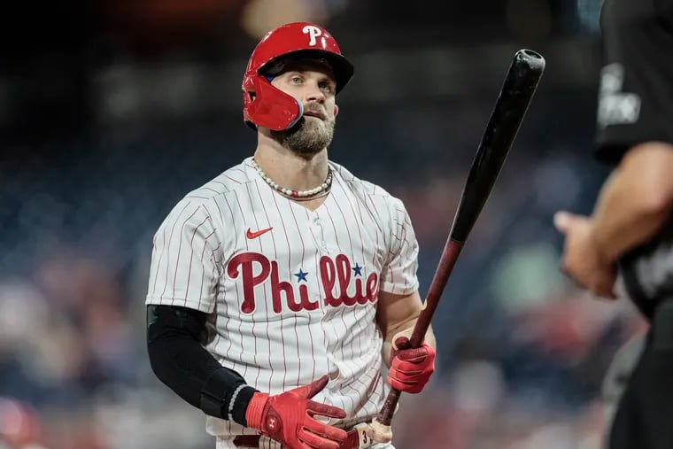 Since returning from injury, Bryce Harper is batting .212 and slugging .364 against fastballs compared to .304 and .565 against changeups.