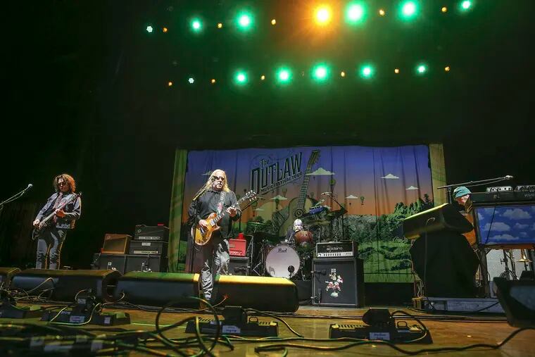 Gov't Mule performs at the Outlaw Music Festival at the Mann Center in West Philadelphia, Friday,  September 13, 2019.
