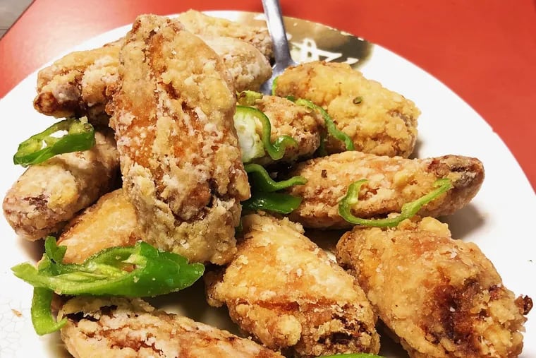 Salt-and-pepper wings at Tasty Place.