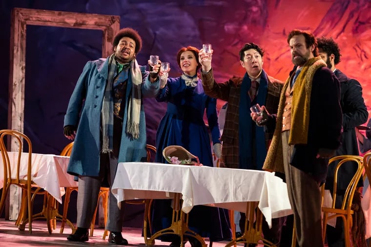 Opera Philadelphia runs through a dress rehearsal of ‘La bohème’ on Friday, April 21 at the Academy of Music.