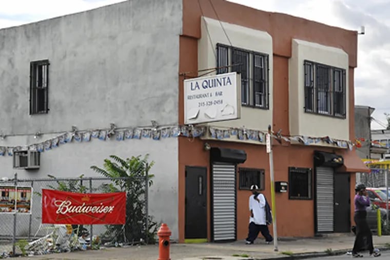 La Quinta restaurant and bar, where seven patrons were shot, reportedly by an enraged customer. (Alyssa Cwanger / Staff photographer)