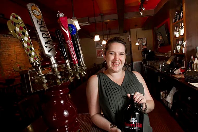 Erin Wallace, owner of Devil's Den in South Philadelphia, Barren Hill Tavern & Brewery in Lafayette Hill, and Old Eagle Tavern in Manayunk. ( ALEJANDRO A. ALVAREZ / STAFF PHOTOGRAPHER )