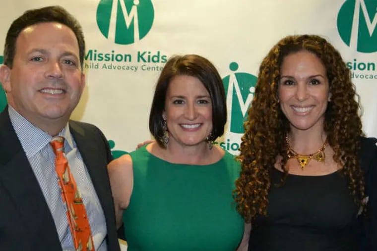 Mission Kids cofounder and honoree Risa Vetri Ferman (second from left) and her husband, Michael, with Rachel and Eric Schwartz (at right).