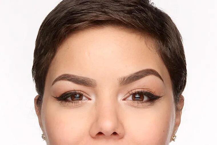 Today's bold brows are thick, yet precise and perfectly penciled - a natural look.