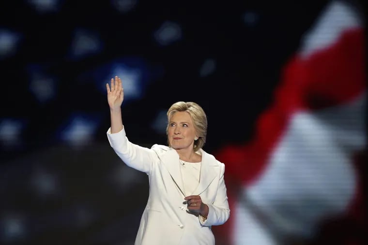 Hillary Clinton becomes the first woman to win the nomination for president from a major party in the United States on the final night of the Democratic National Convention at the Wells Fargo Center in Philadelphia on Thursday, July 28, 2016. In an op-ed, Hillary Clinton went too far with her criticism that President Donald Trump has shown a "complete unwillingness to stop" Russian interference in U.S. elections.
