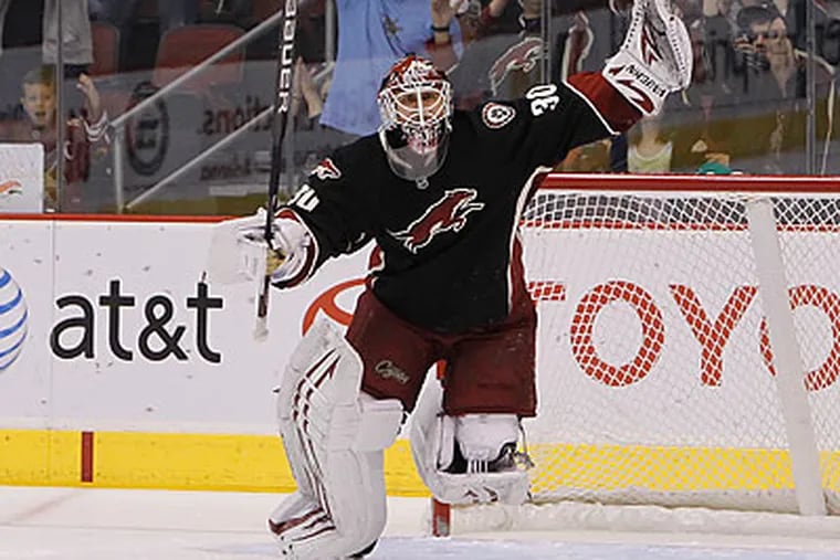 The Flyers acquired star goaltender Ilya Bryzgalov's rights on June 7. (Ross D. Franklin/AP file photo)