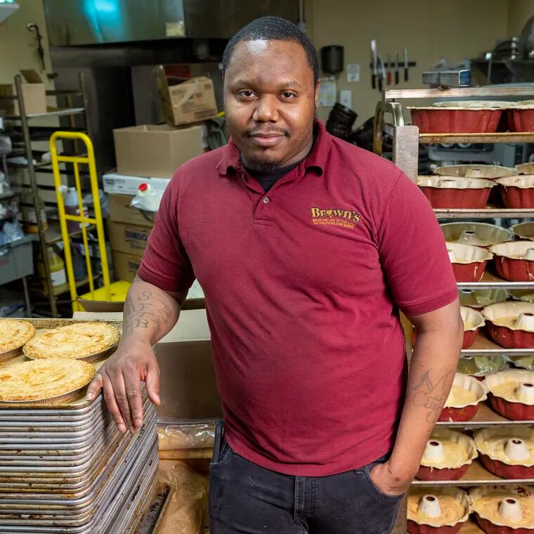 “Lamar Hunter is an ex-offender and bakery manager at ParkWest ShopRite.” Photograph taken at Shoprite at 1575 N 52nd St where Lamar started as a baker then because a manager. Photo taken on Tuesday, February 28, 2023.