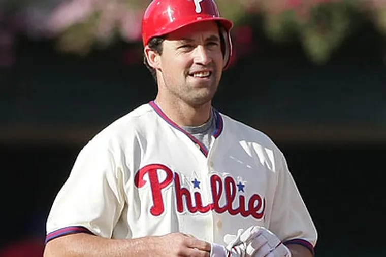 Pat Burrell's 251 home runs are fourth in Phillies history, and his 827 RBI are eighth all-time. (Jerry Lodriguss/Staff file photo)