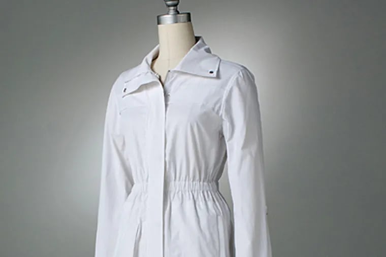 Summer coats are a cool new trend, like this Daisy Fuentes Anorak Jacket, $78 in white or black at Kohls.com. (Kohls/MCT)