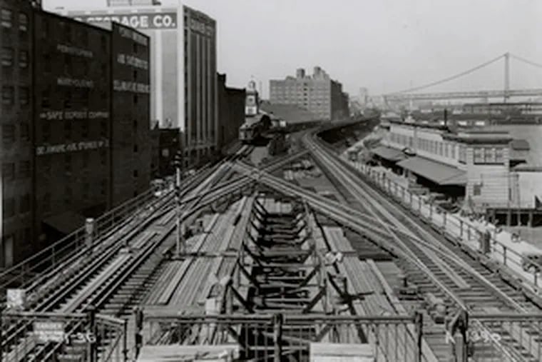 The El served riverfront ferry terminals with an extension down Delaware Avenue to South Street. But ridership dipped after the Ben Franklin Bridge opened, and the extension closed in 1939.