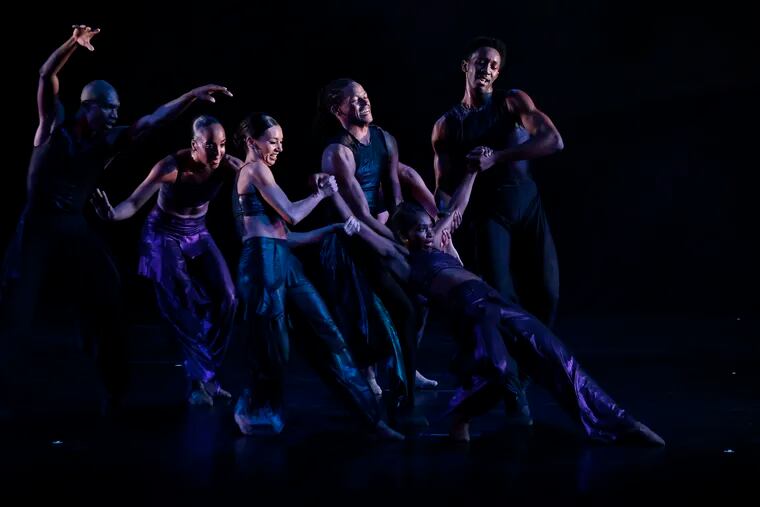 Philadanco dancers in Tommie-Waheed Evans' "Somewhere Between Heaven and Earth."