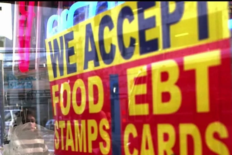 Food stamps that would normally be disbursed in February were given to recipients by around 6 p.m. Wednesday.