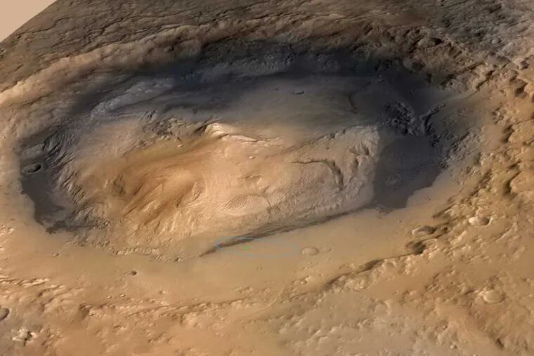NASA&#039;s Curiosity rover landed in the Martian crater known as Gale Crater, which is about the size of Connecticut and Rhode Island combined. Could it be the future home of a brewery?