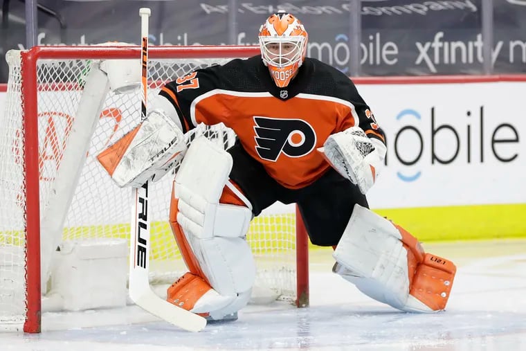 Flyers goaltender Brian Elliott has been dominating against Buffalo this season and is expected to get the call Monday against the host Sabres, who have lost 17 straight.