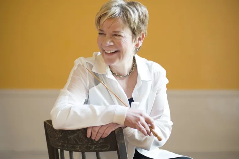Conductor Marin Alsop, who will be Philadelphia Orchestra’s principal guest conductor starting this fall.