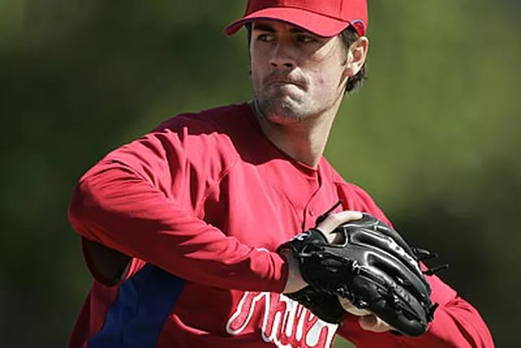 Cole Hamels will pitch this afternoon for the Phillies for the first time since the World Series as they face the Canadian team from the World Baseball Classic. (Eric Mencher / Staff Photographer)