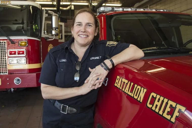 Philadelphia Fire Dept. Captain Linda Long, 52, will be promoted on Monday to battalion chief, the first female in the PFD to attain that rank.