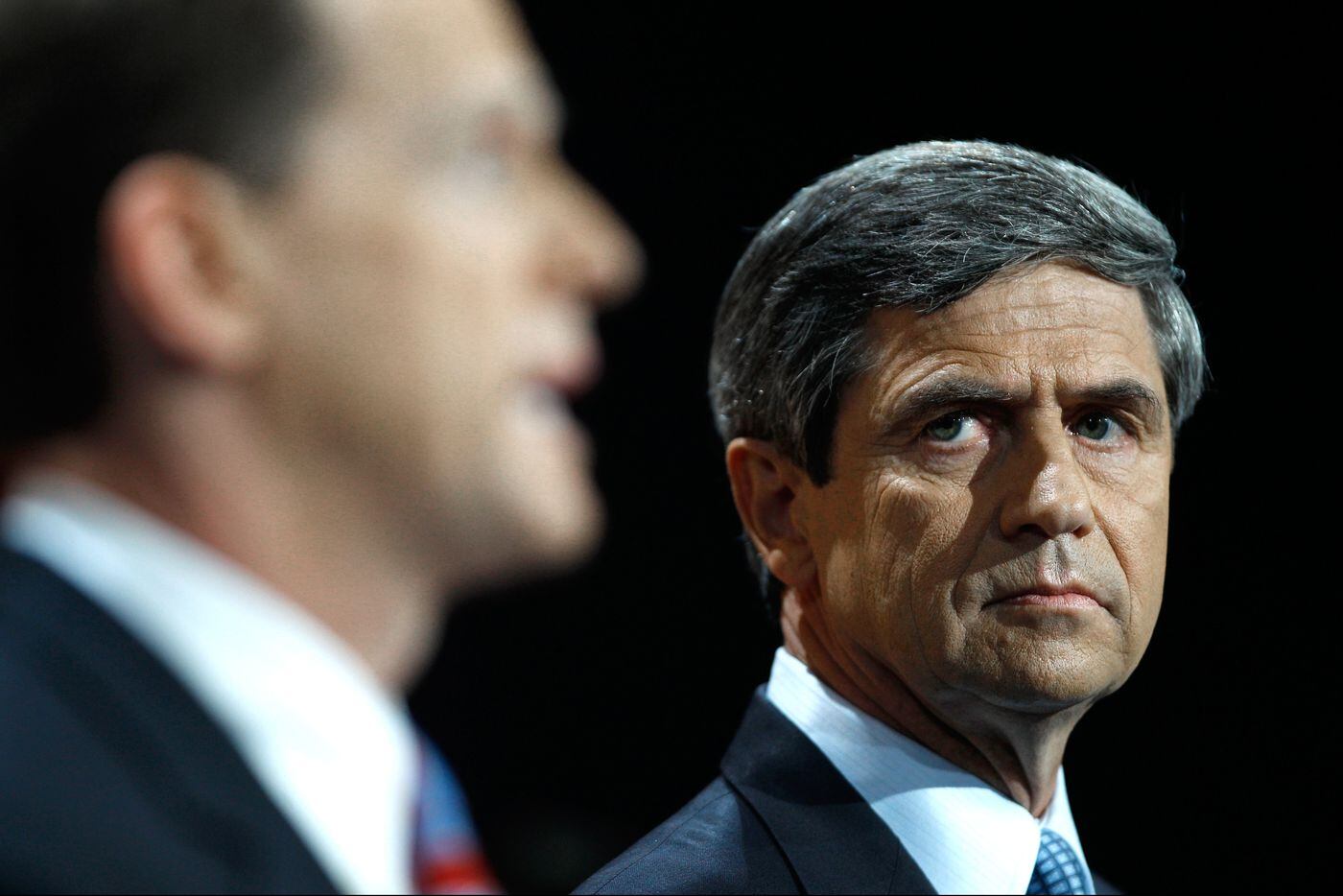 The Obama administration tried to persuade former U.S. Rep. Joe Sestak (right) to drop his 2010 Senate bid. File photo / AP