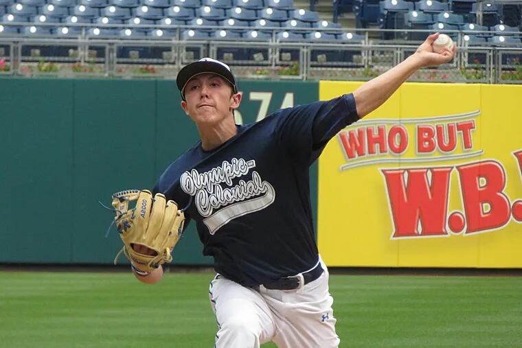 Collingswood's Alex Margot pitched the first three innings in the Olympic-Colonial's semifinal win over Delaware North.