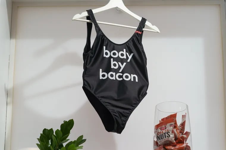 A bathing suit at Dietz & Watson pop up store at fifth and south streets in Philadelphia, May 8, 2019.