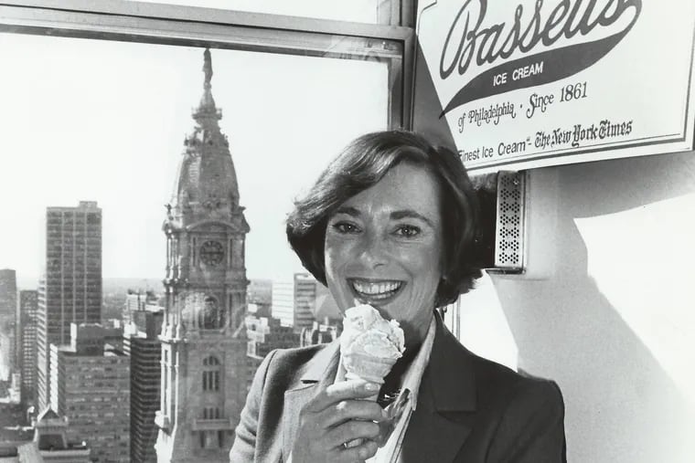 Ann Bassett, the public face of Bassetts Ice Cream, from 1973 to 1994.