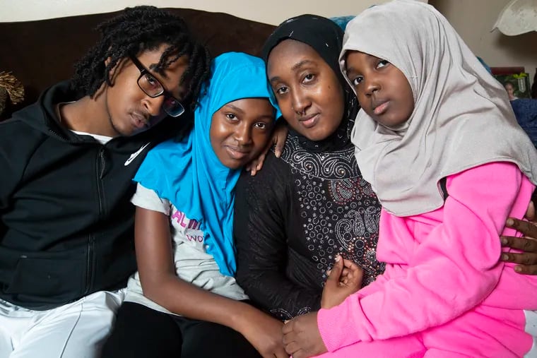 Bikeema Brooks, second from right, and her three children are nervous about the winter surge of coronavirus cases. They are shown on Nov. 20, 2020.  L-R: Darien Bassett, Zyla Ford, Bikeem Brooks, and Harlem Ford.