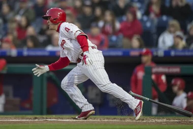 With the Phillies gaining the designated hitter spot in the lineup this weekend against Tampa Bay, Scott Kingery could possibly get his first major league start at second base.