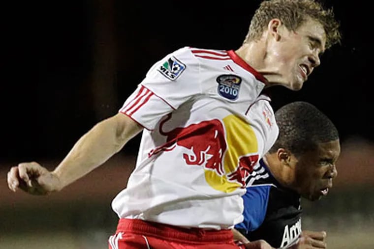 Philly native Chris Albright spent the last three seasons with the Red Bulls before coming to the Union. (Marcio Jose Sanchez/AP)