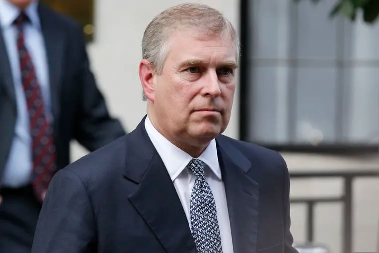 FILE- In this June 6, 2012 file photo, Britain's Prince Andrew leaves King Edward VII hospital in London after visiting his father Prince Philip.  Prince Andrew says in a BBC interview scheduled to be broadcast Saturday, Nov. 16, 2019, that he doesn’t remember a woman who has accused him of sexually exploiting her in encounters arranged by Jeffrey Epstein. Andrew has made similar denials for years but has come under new pressure following Epstein’s arrest and suicide last summer.