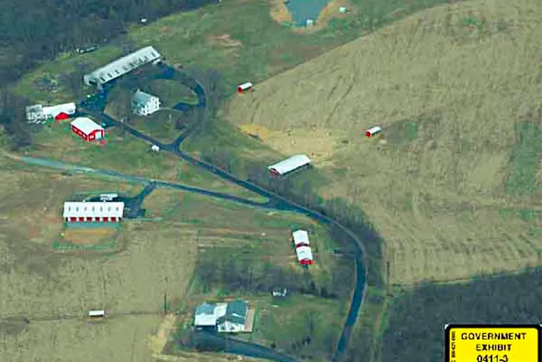 PFUMO05 Exhibit  photo of Riverview Farm from Fumo trial, 12/04/08. The government took jurors in Fumo’s corruption trial on a tour of Fumo’s Riverview Farm, putting on a digital slide show of the 100-acre spread on a bend of the Susquehanna, 20 miles north of Harrisburg. 


PHOTO: USAttorney's Office