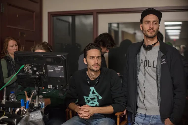 The Baker Brothers on the set of 'Kin'