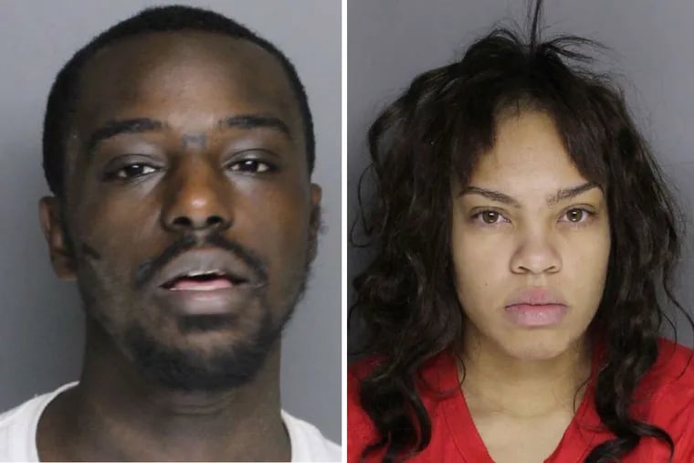 Melissa Griffin, 21, right, and Dashawn Smith, 25, both of Pottstown, have been arrested for drug trafficking after police found $13,000 worth of heroin in their homes.