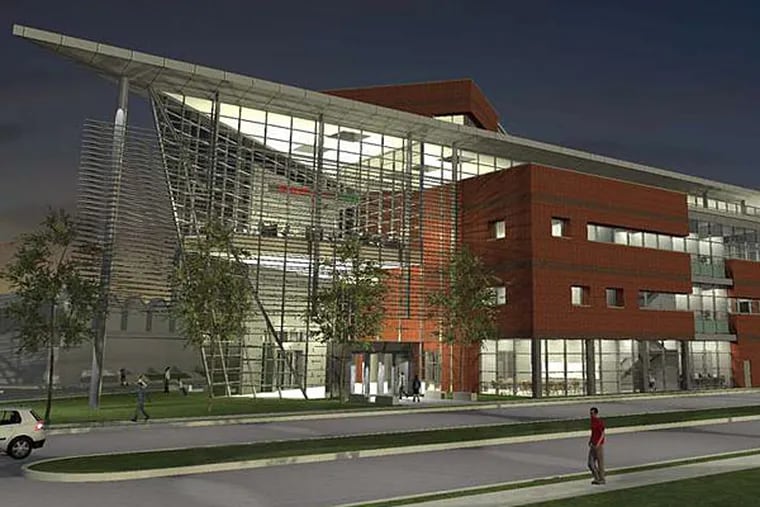 An artist's rendering of La Salle University's new multitiered, 78,000-square-foot business school.
